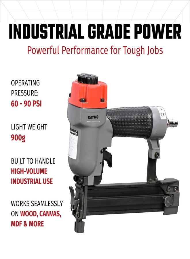 Kaymo Pneumatic Brad Nailer ECO-PB18G32 with Kaymo BR18G20 18-Gauge F-20mm Galvanized Brad Nails (5000 Pieces) - Image 3